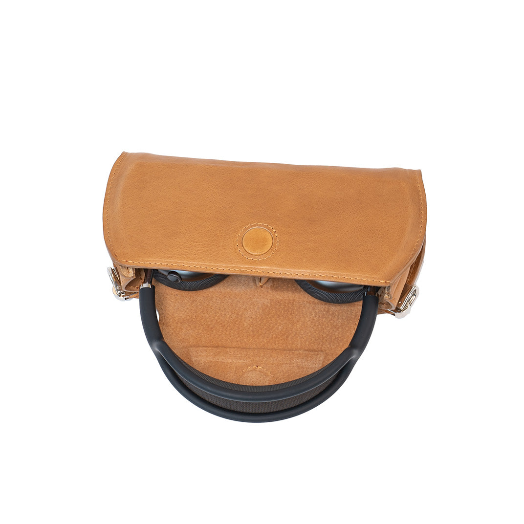 Leather Case for AirPods Max (Camel / full-grain)-1